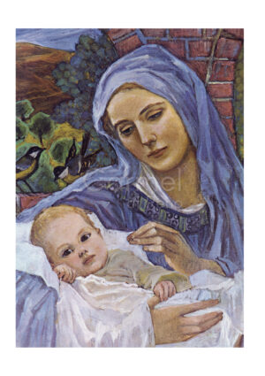 Painting of Mary with baby Jesus