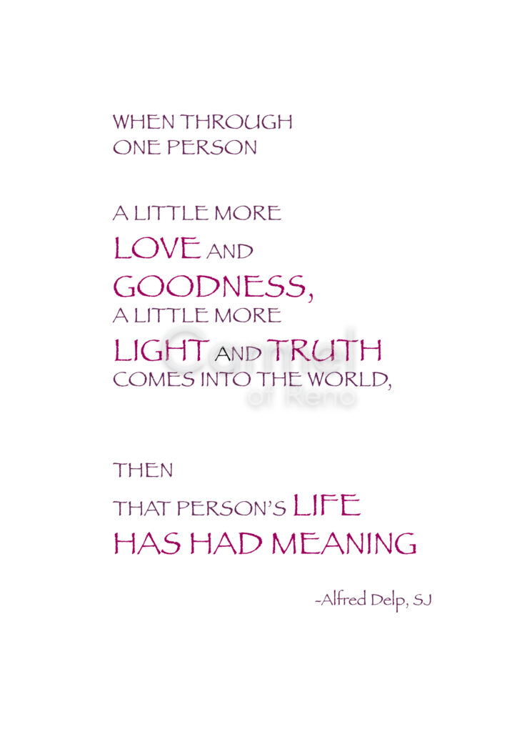 When Through One Person – Card