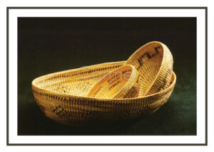 Photograph of Washoe indian baskets