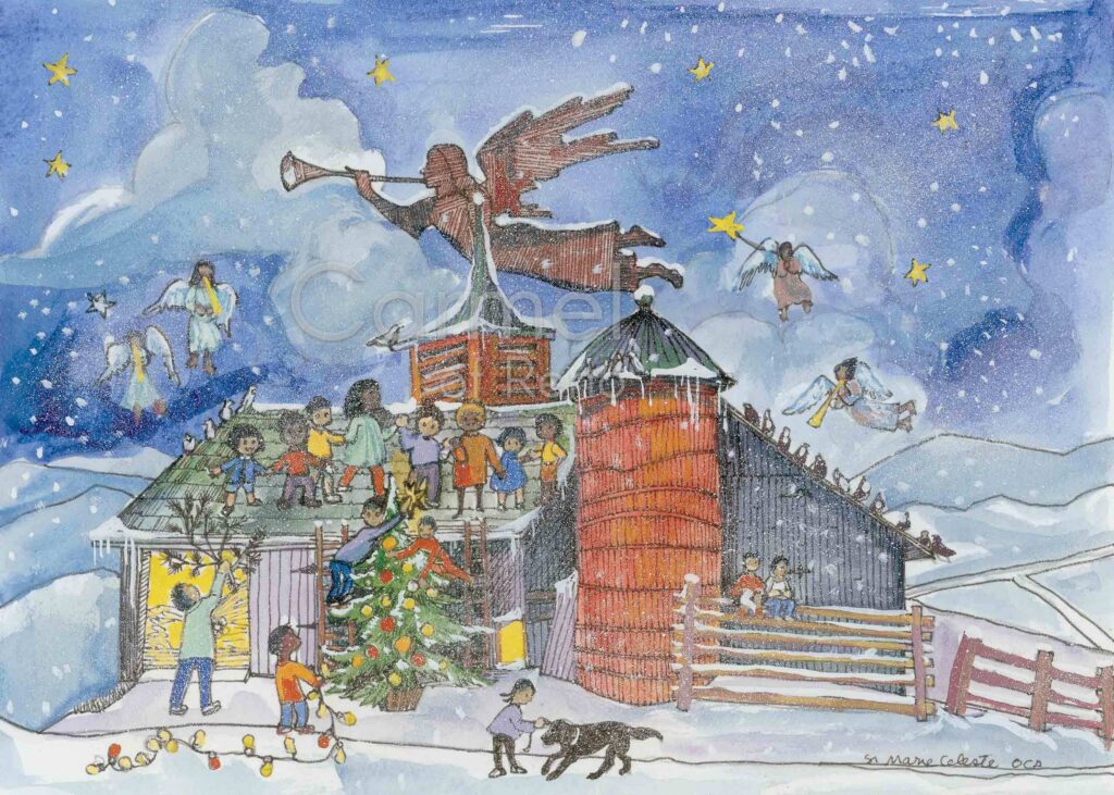 Weathervane Angel – Canvas