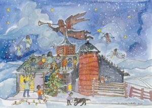 Weathervane Angel - Canvas