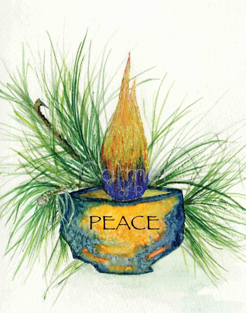 Flame of Peace – Canvas