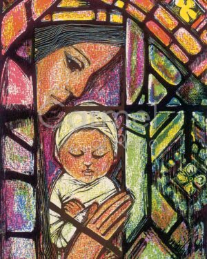 Stained Glass Madonna - Canvas