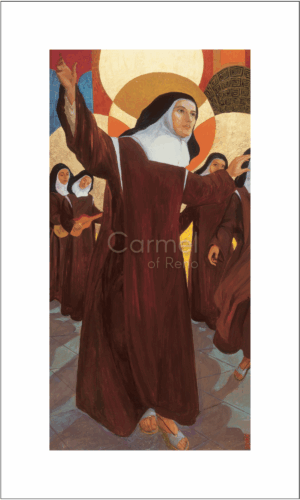 Painting of Sister Teresa dancing.