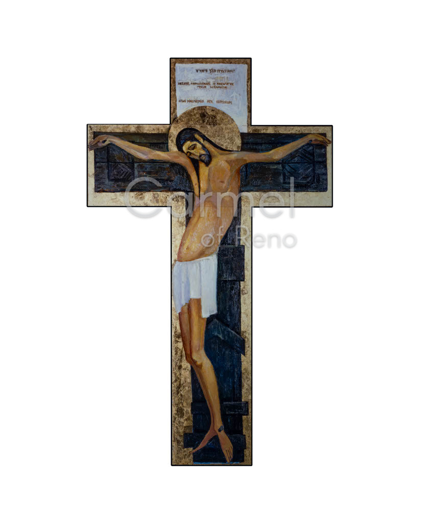 Painting of Jesus on a riverbank