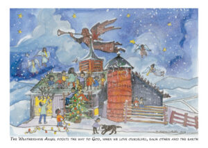 Weathervane Angel - Print